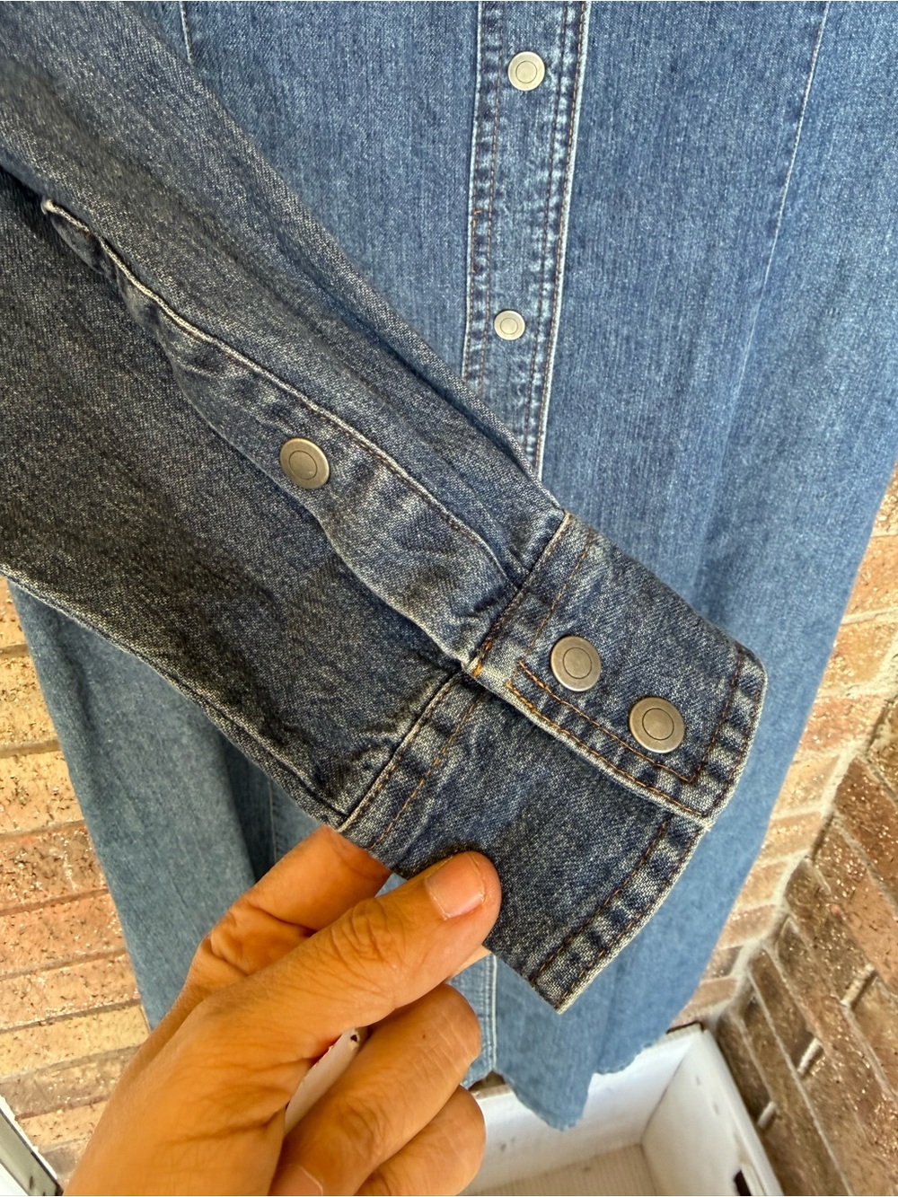 Vintage Pendleton Originals Denim Maxi Dress M Western 90s (belt not included) - Picture 6 of 7